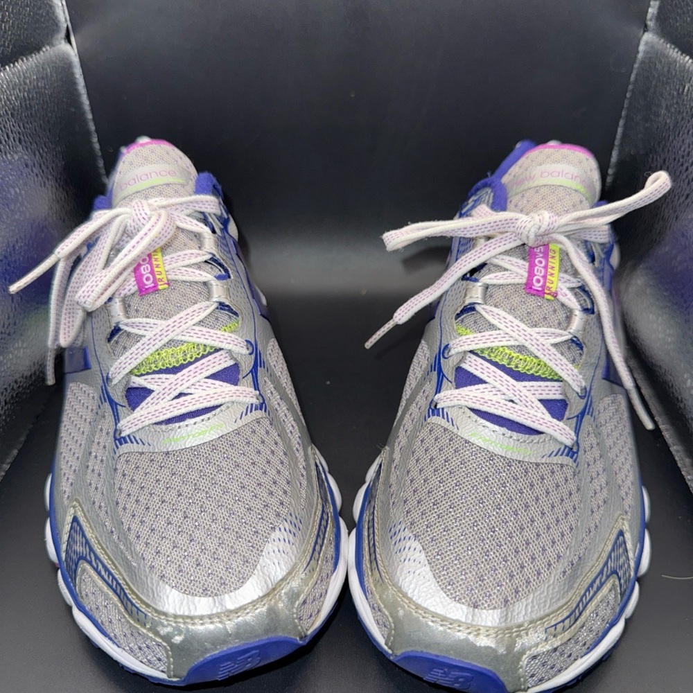 Size 8.5 - New Balance W1080v5 Silver Sneakers, Clean, No Box, Ready To Wear,